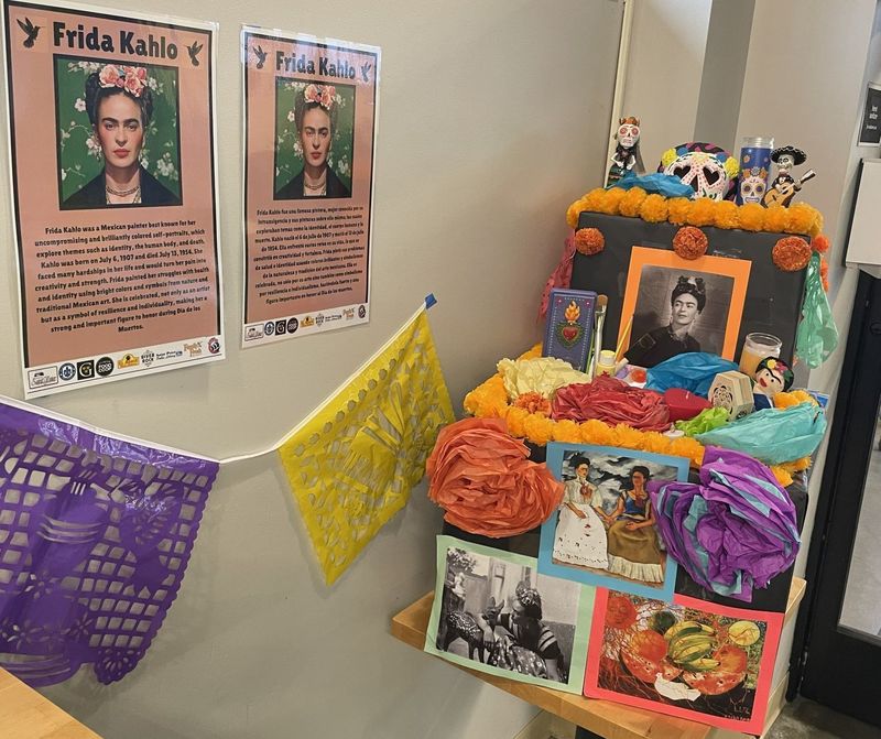SPHS Spanish Students - Day of the Dead exhibits
