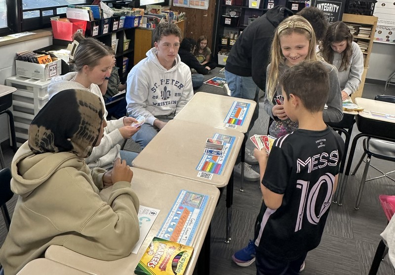 North students meet their SPHS penpals