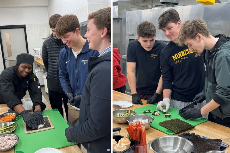 SPHS culinary students at SCC