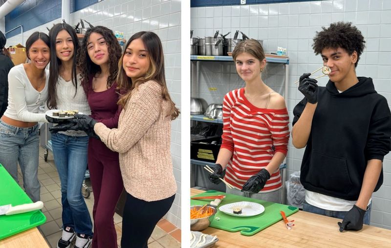 SPHS culinary students at SCC