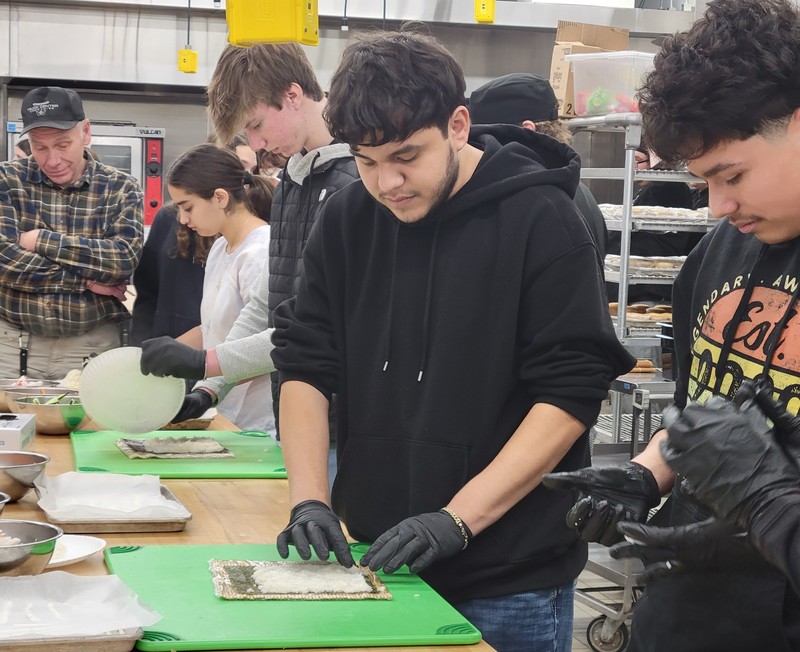 SPHS culinary students at SCC