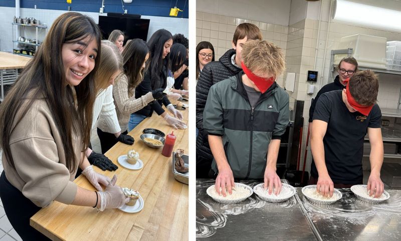 SPHS culinary students at SCC