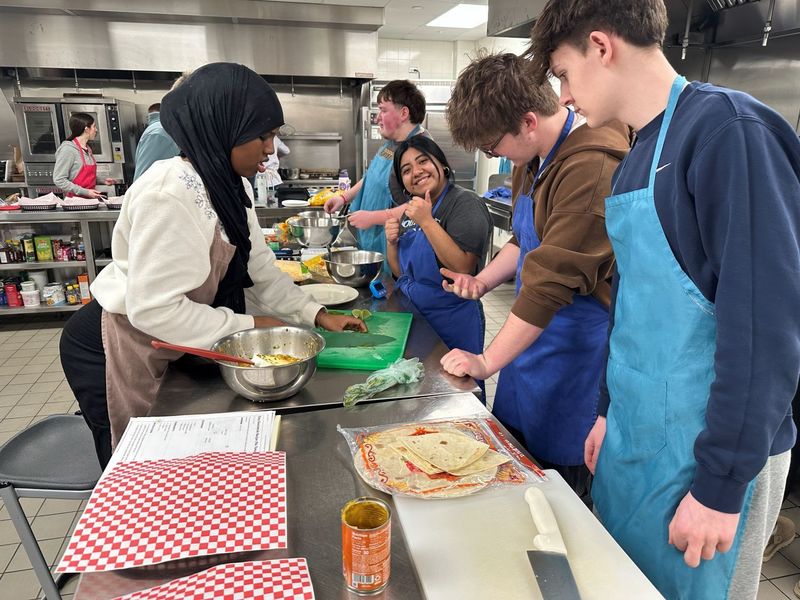 SPHS Advanced Culinary Arts taco competition