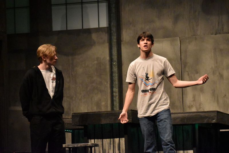 SPHS spring play rehearsal shots