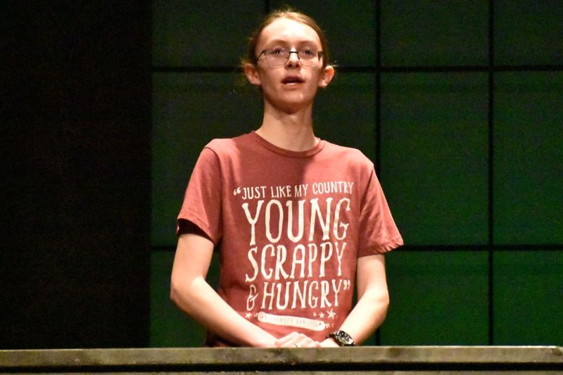 SPHS spring play rehearsal shots