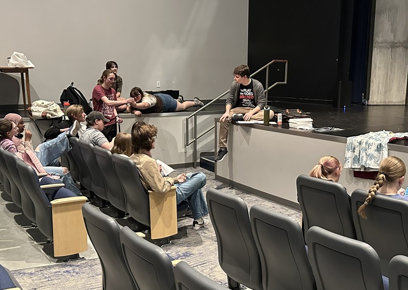 SPHS spring play rehearsal shots