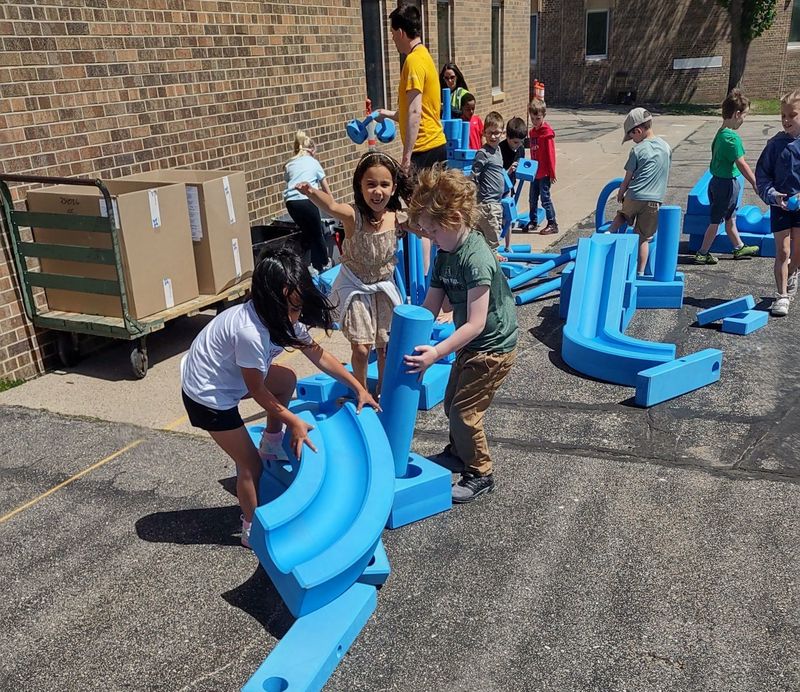 Big Blue Blocks play area at South