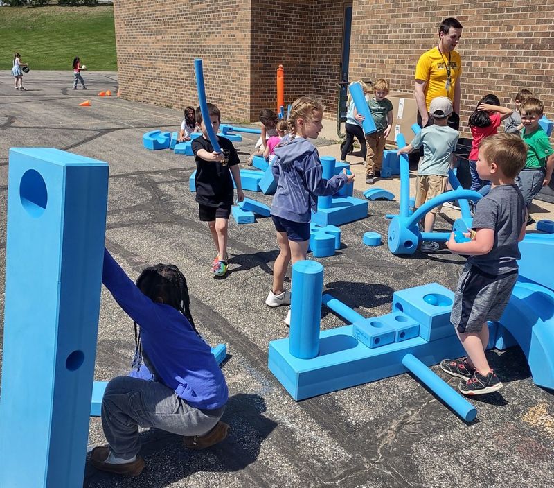 Big Blue Blocks play area at South