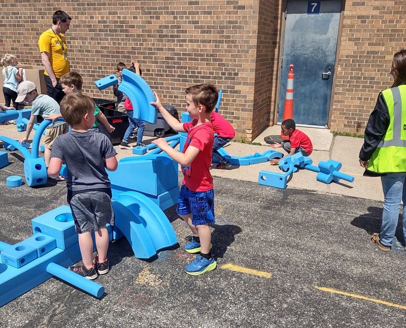 Big Blue Blocks play area at South