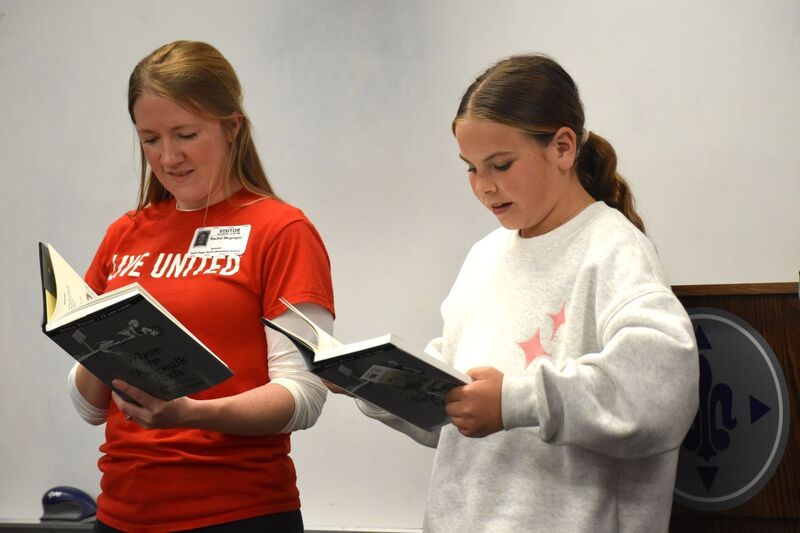 Book donation at North Elementary
