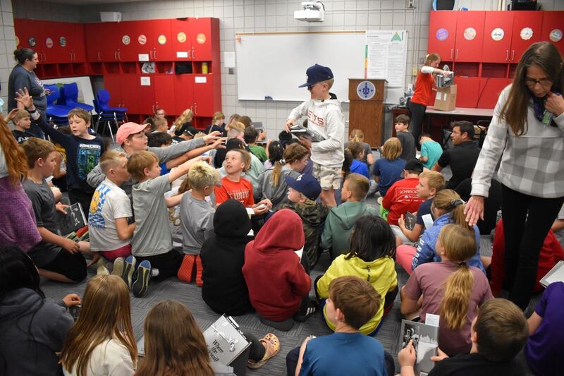 Book donation at North Elementary