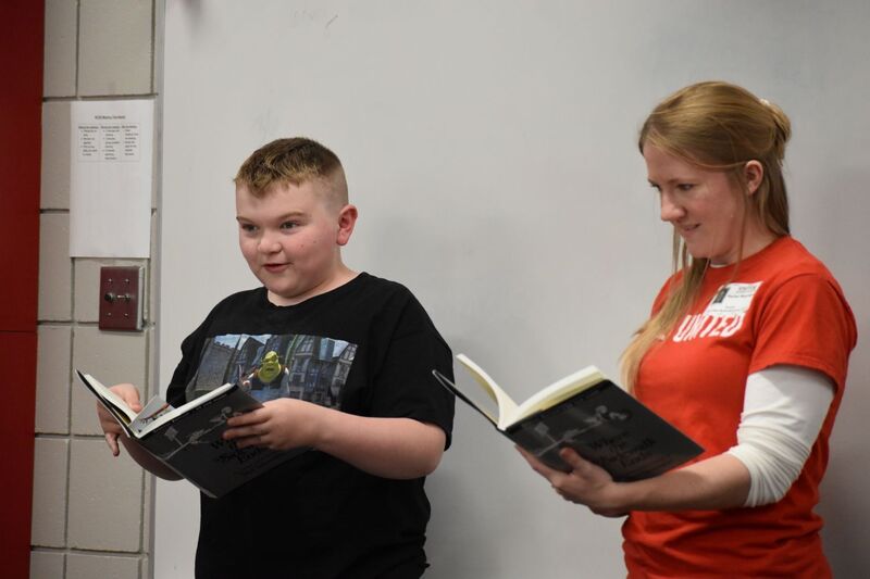 Book donation at North Elementary