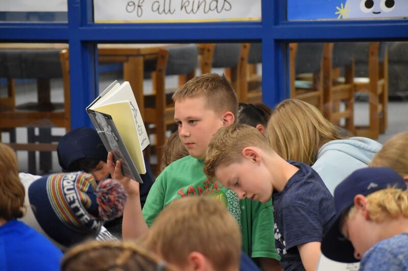 Book donation at North Elementary
