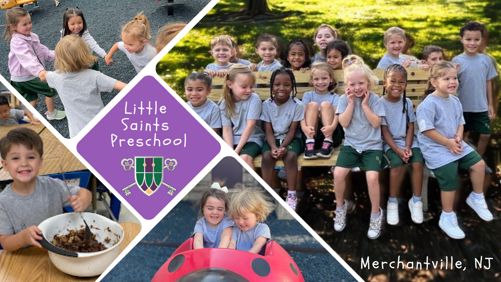 An image collage of pre-school students of diverse backgrounds