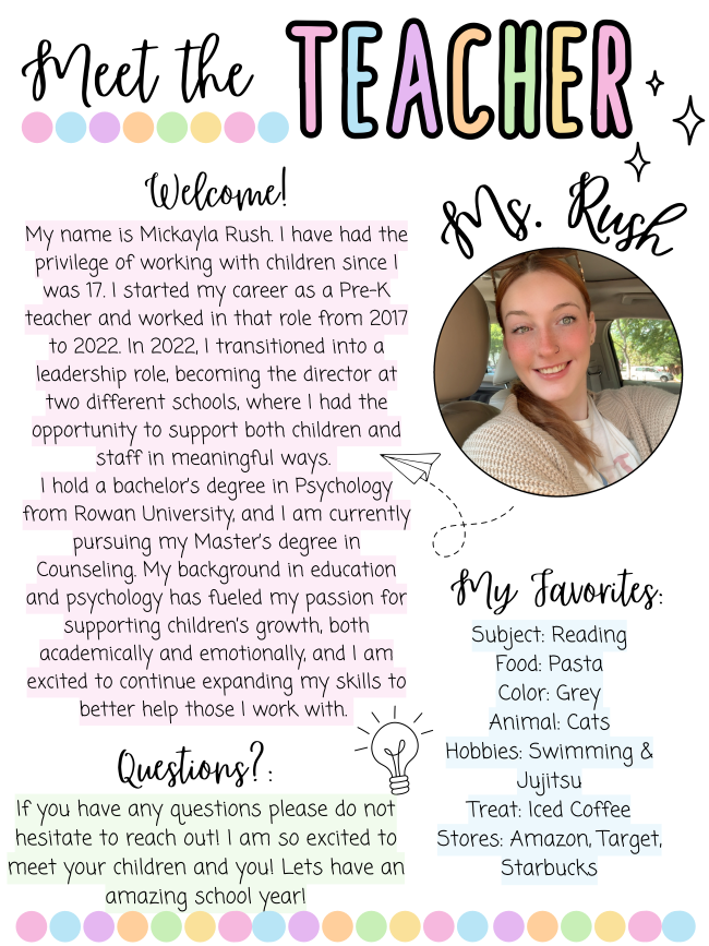 All about Ms. Rush!