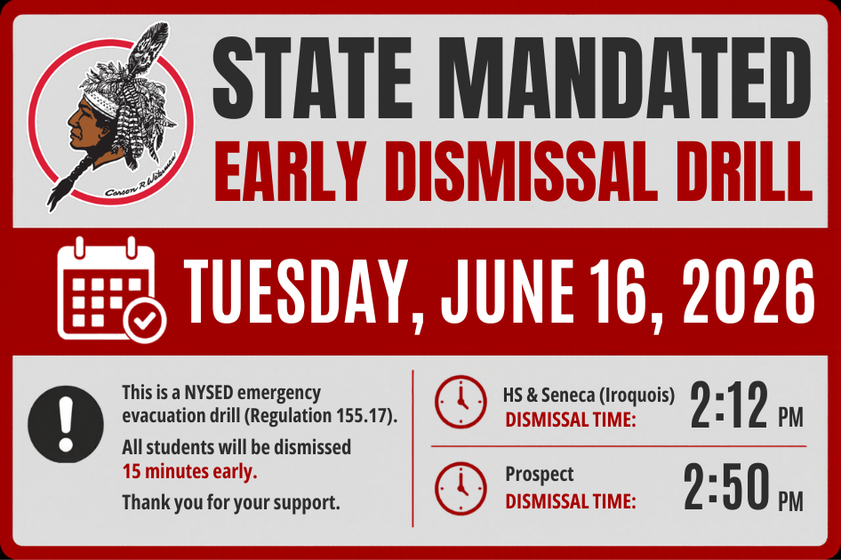 Early Dismissal Drill - Tuesday June 16th