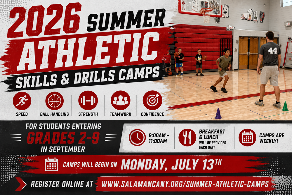 Summer Athletic Camps 2026 Flyer