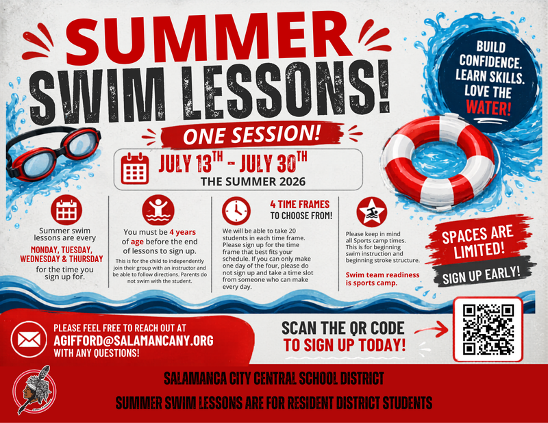 Summer Swim Lesson Flyer