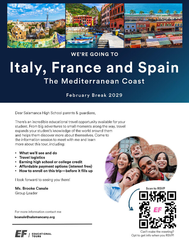 International Club 2029 Flyer EF Tours