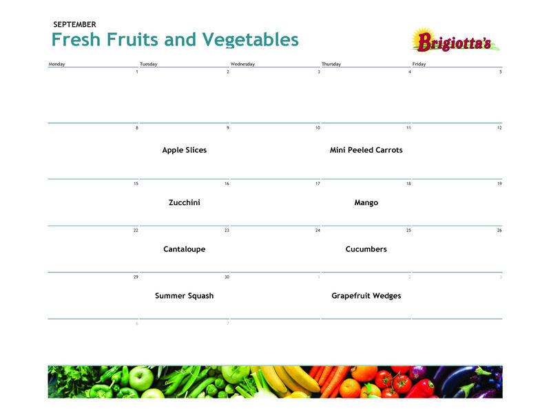 Menu - September