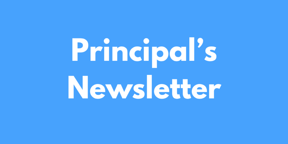 Principal's Newsletter