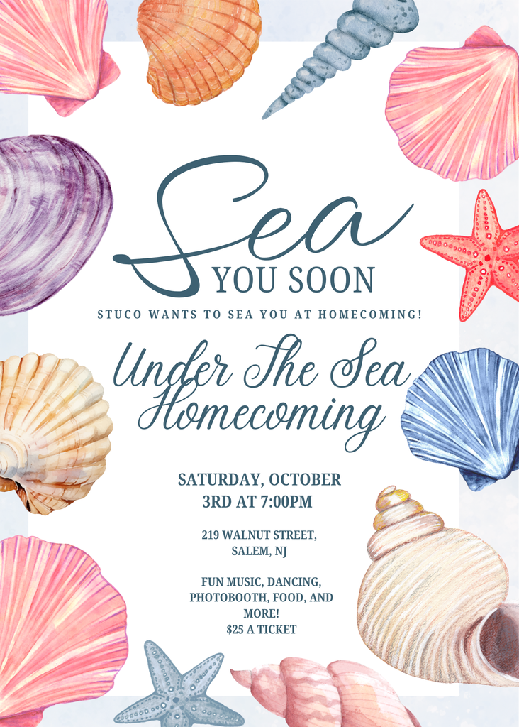 Sea You Soon Homecoming Invitation