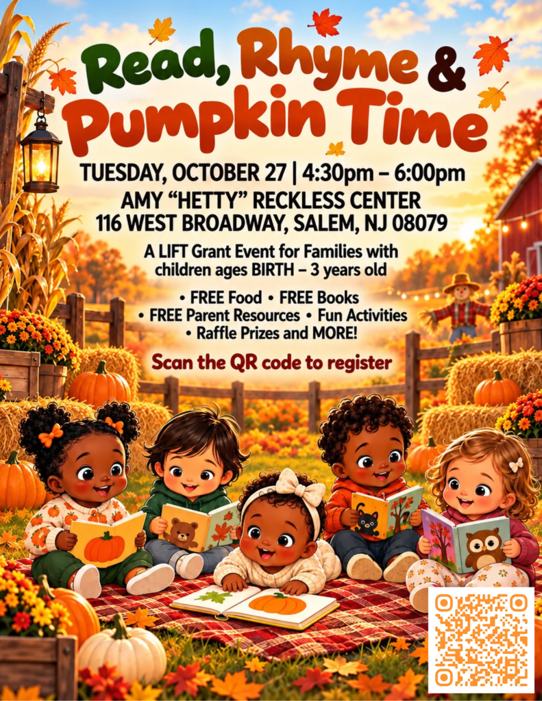 Promotional info for Read Rhyme and Pumpkin Time Event