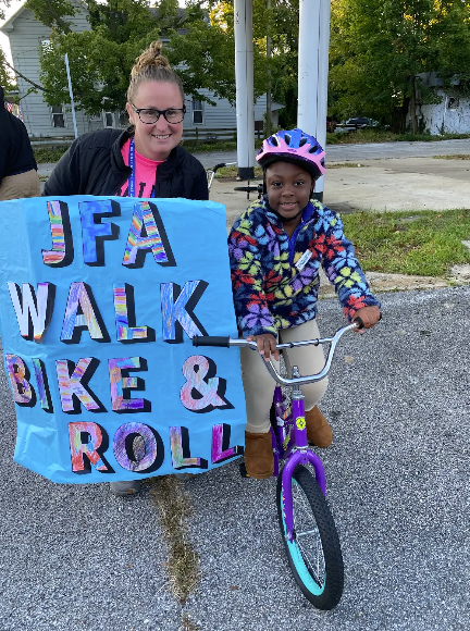 walk bike and roll to school