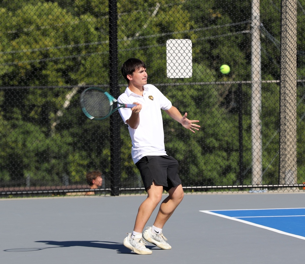 Stephens playing tennis