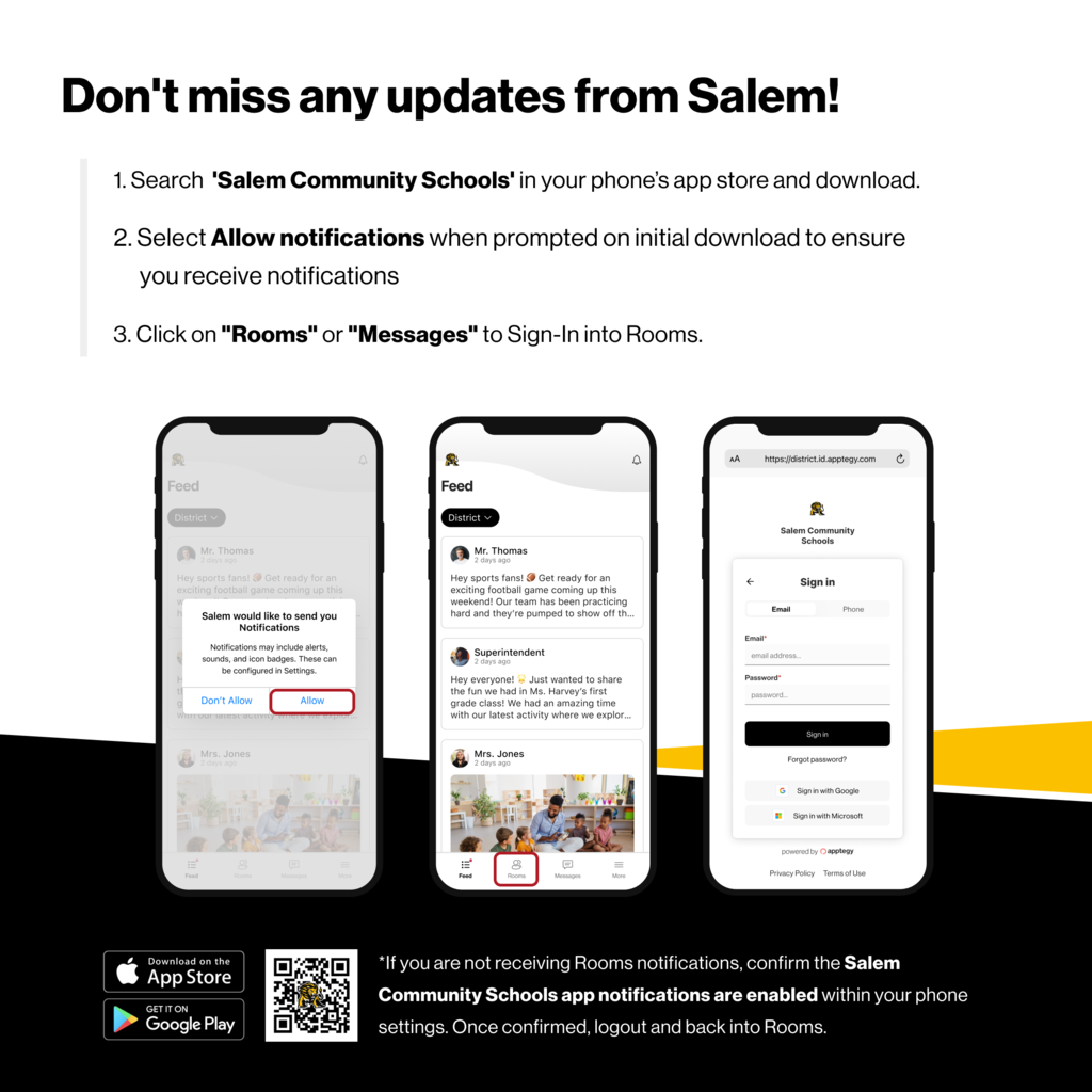 Post to download Salem Schools Ap