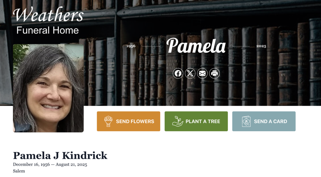 Obituary for Pam Kindrick