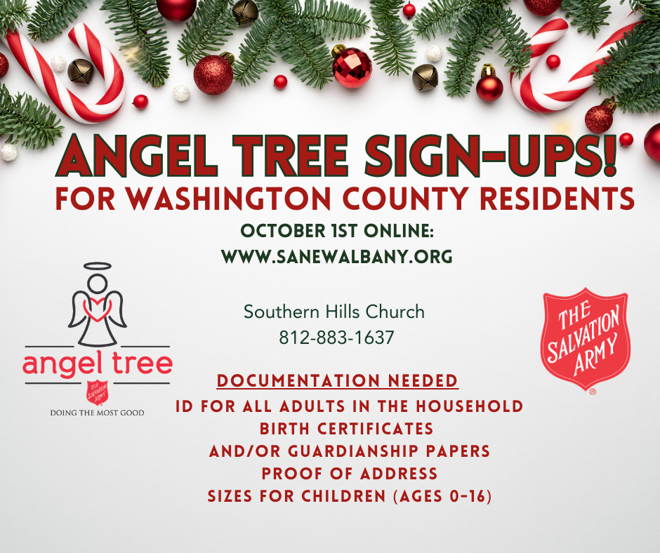 Angel Tree Sign Ups