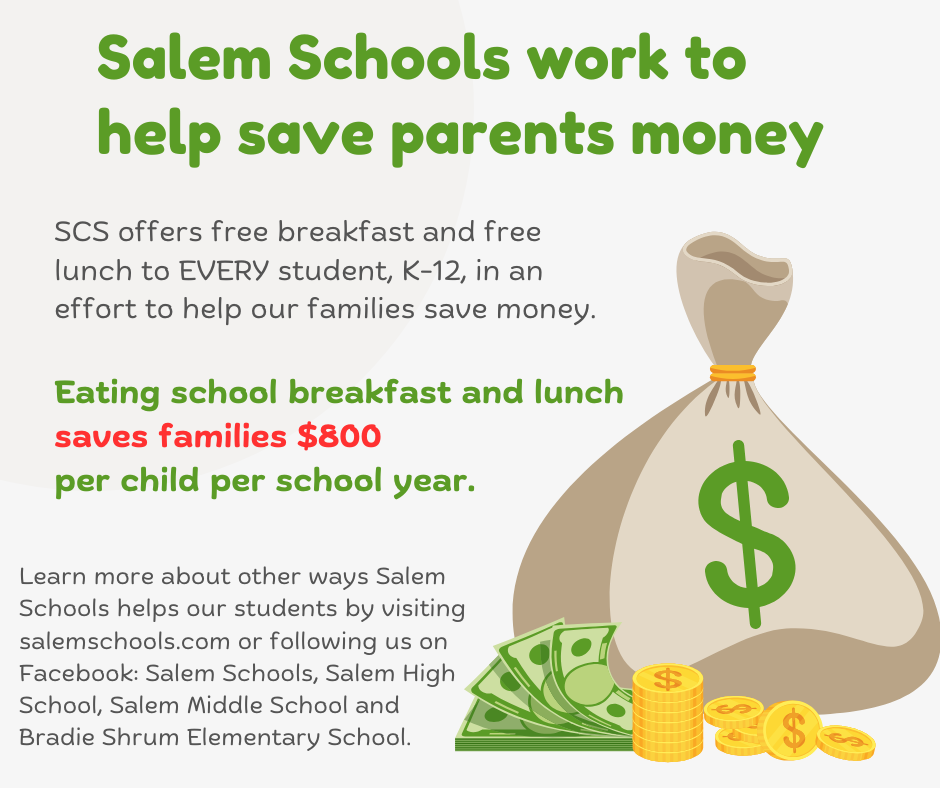 Salem saves parents money