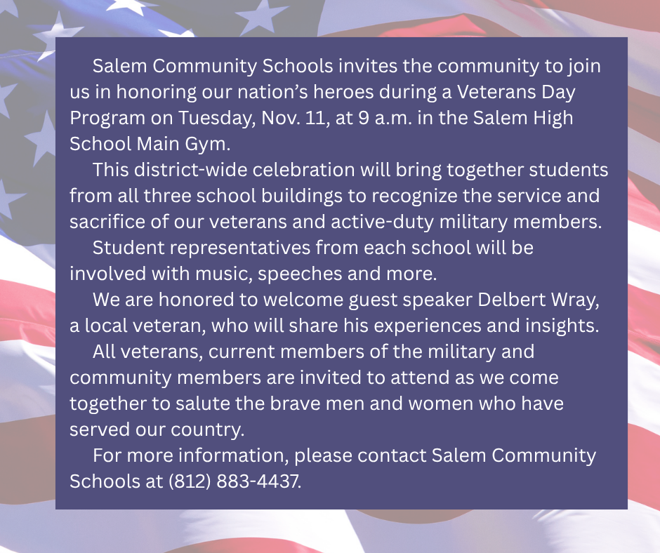Veterans day program