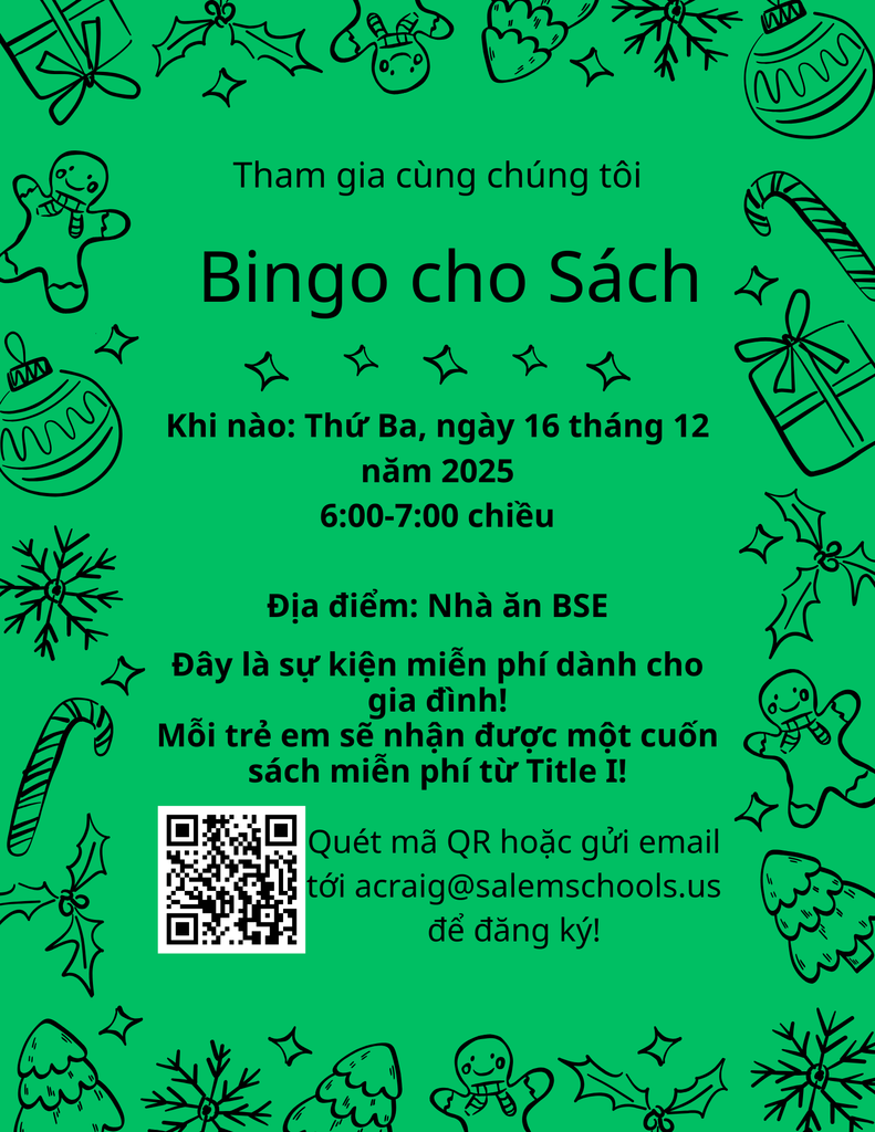 Bingo for Books in Vietnamese