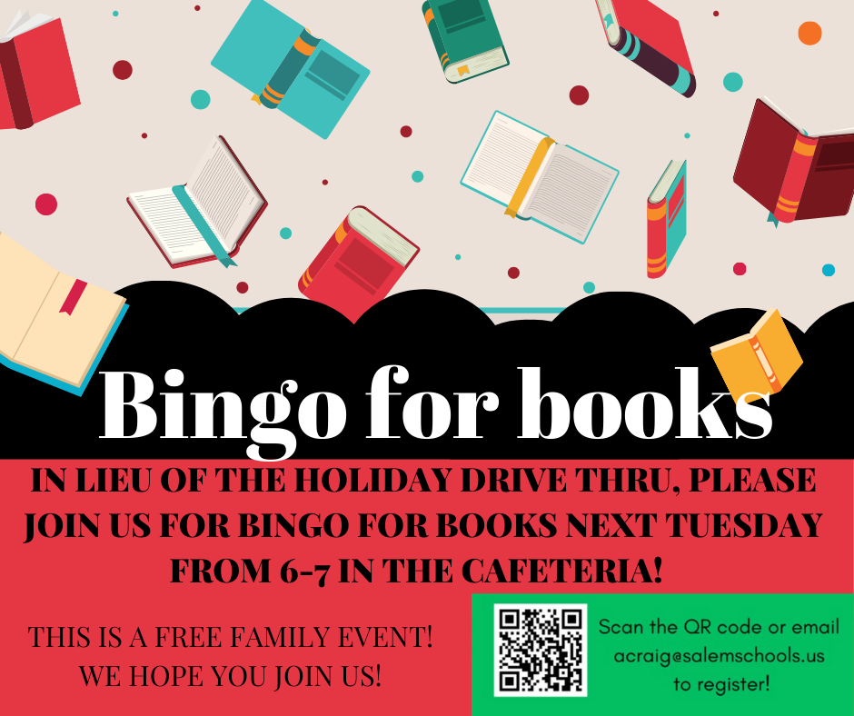 Bingo for books announcement