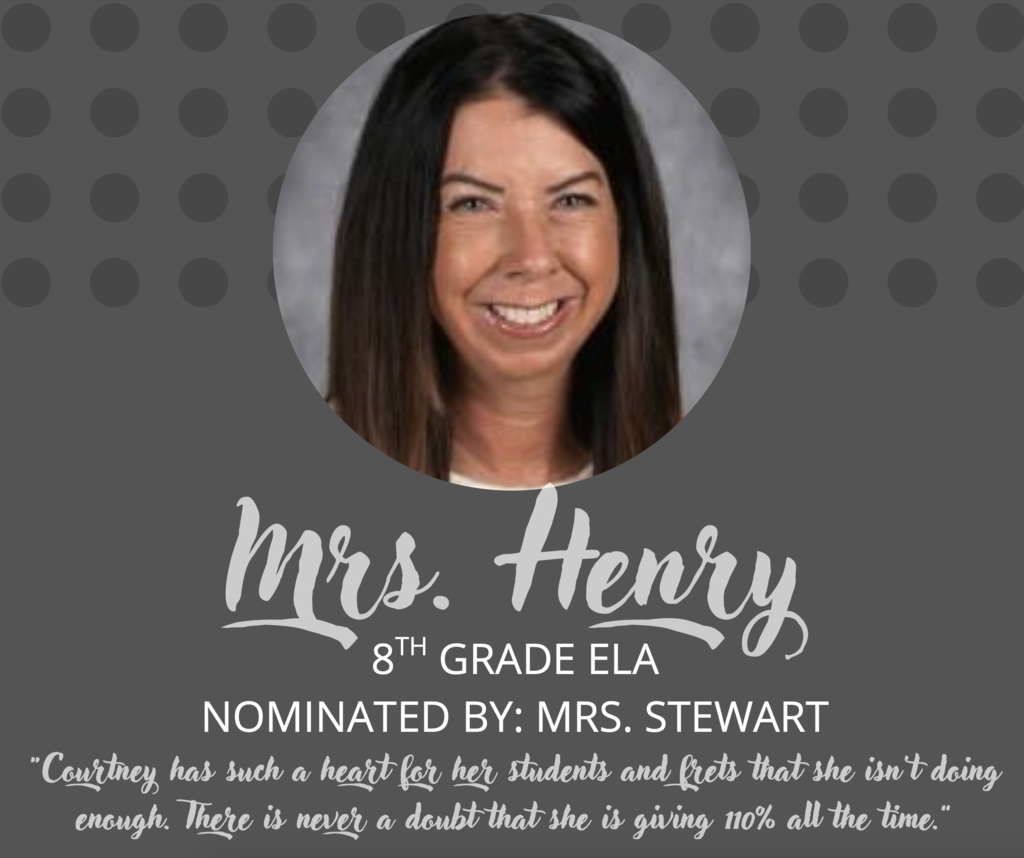 Mrs. Henry Staff member of the month