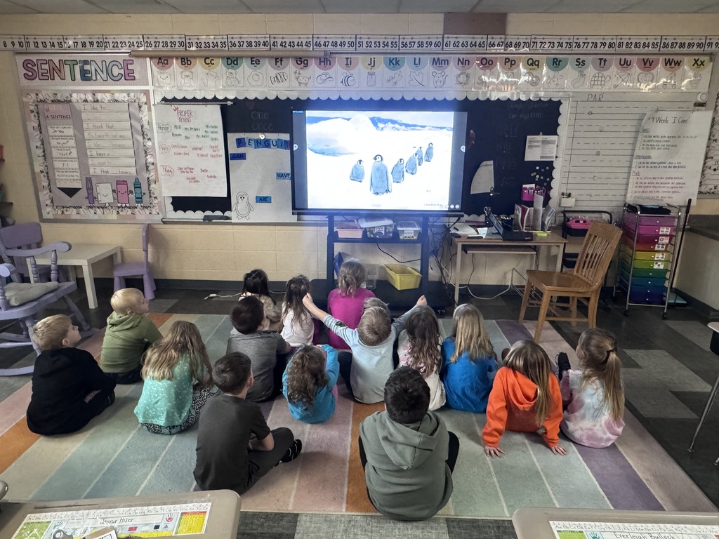 Mrs. McKinley's class learning about penguins 