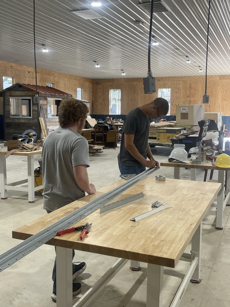 Construction trades students 