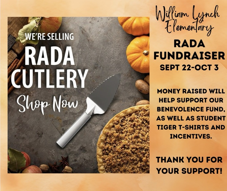 William Lynch Elementary’s RADA fundraiser will end Friday, October 3.  