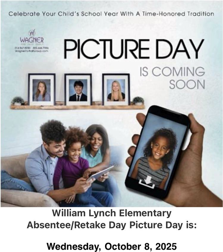 Absentee and Picture Retake Day is October 8.  