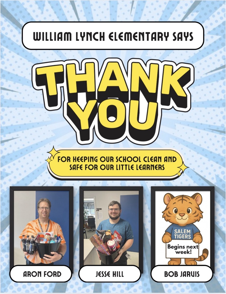 William Lynch Elementary celebrated their building custodians today with gift baskets, and many words of thanks! 