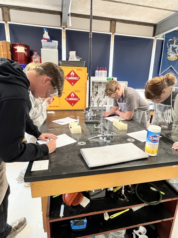 students in science lab