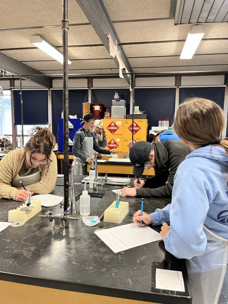 students in science lab