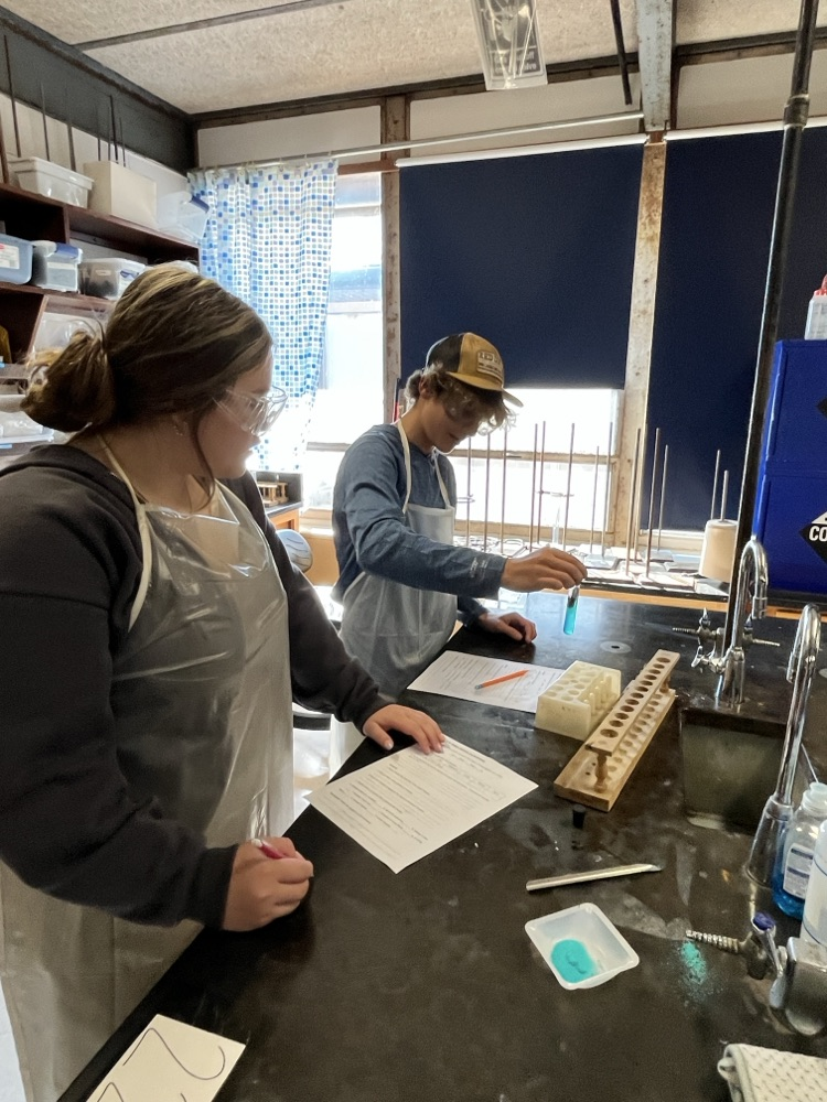 students in science lab