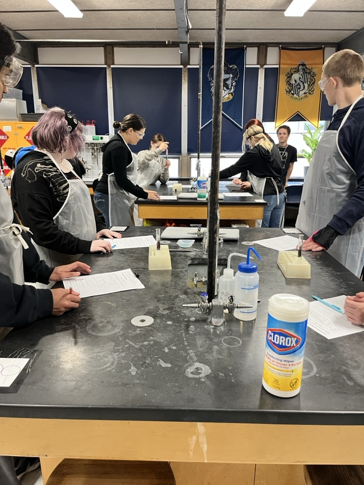 students in science lab