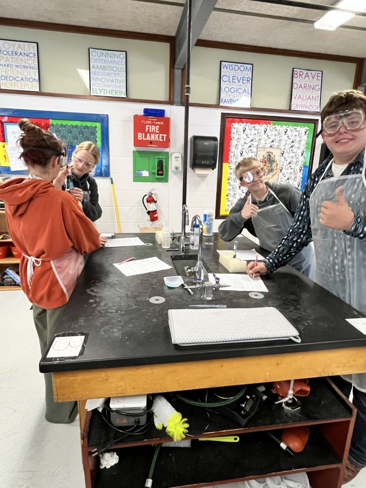 students in science lab