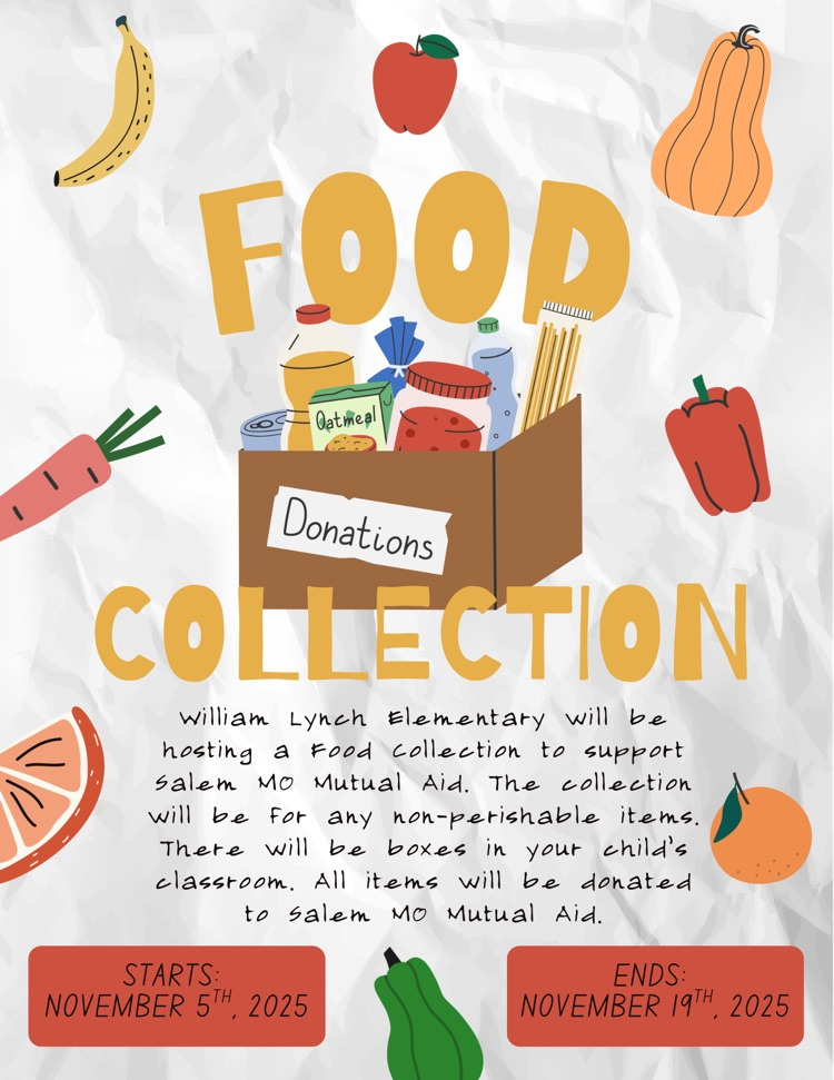 WLE is hosting a Food Drive Nov 5-19