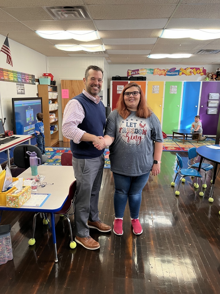 Jody Heavin and Mystee Swank-Teacher and Staff Members of the Month