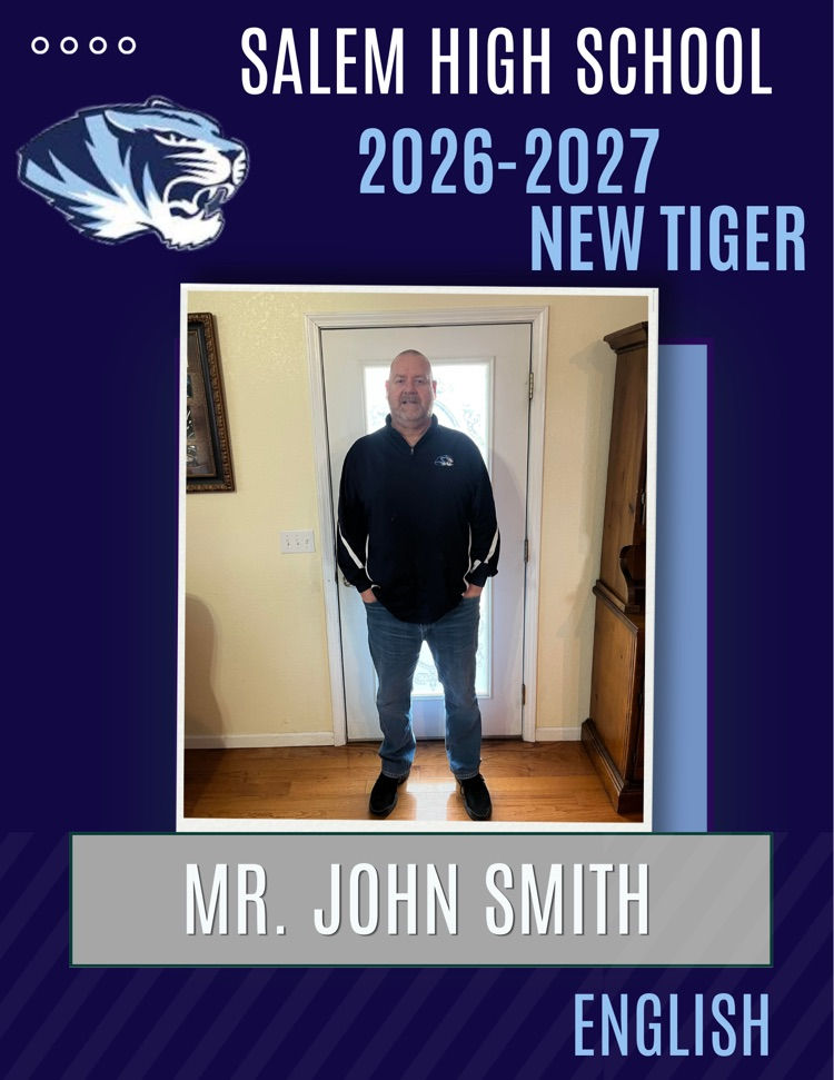 Salem High School 2026-2027 New Tiger John Smith, English
